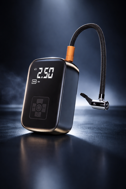 Compresor de Aire Portátil Digital  – Inflado Rápido con Luz LED